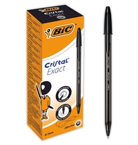 BIC Cristal Exact Ultra Fine 0,7mm kuglepen - sort